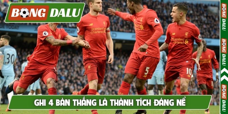 Ghi 4 bàn thắng là thành tích đáng nể
